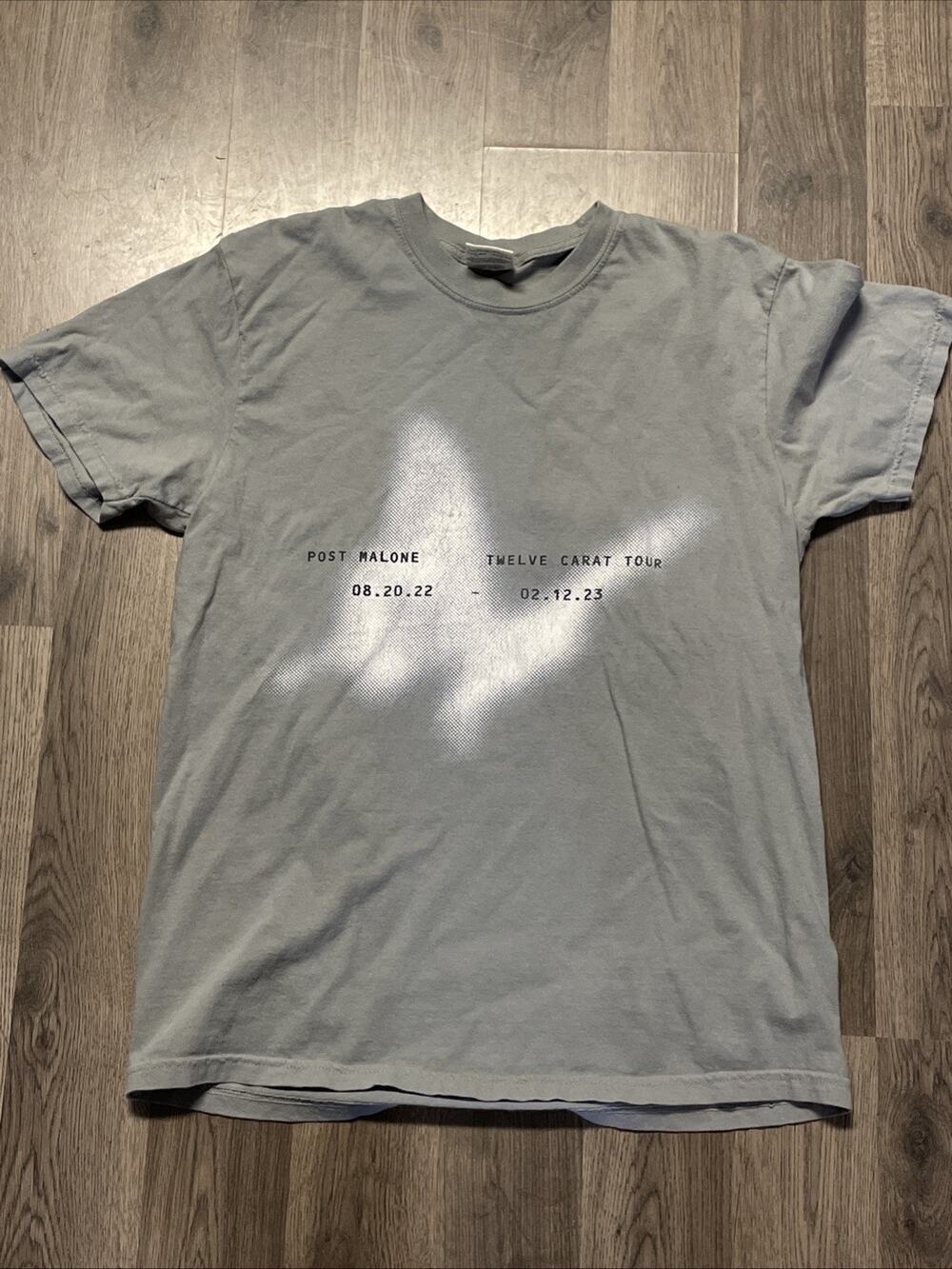 Post Malone Unisex T-Shirt: Butterfly (Ex-Tour) Twelve Carat Tour Medium